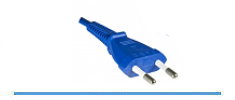 2-pol Netzkabel farbig
